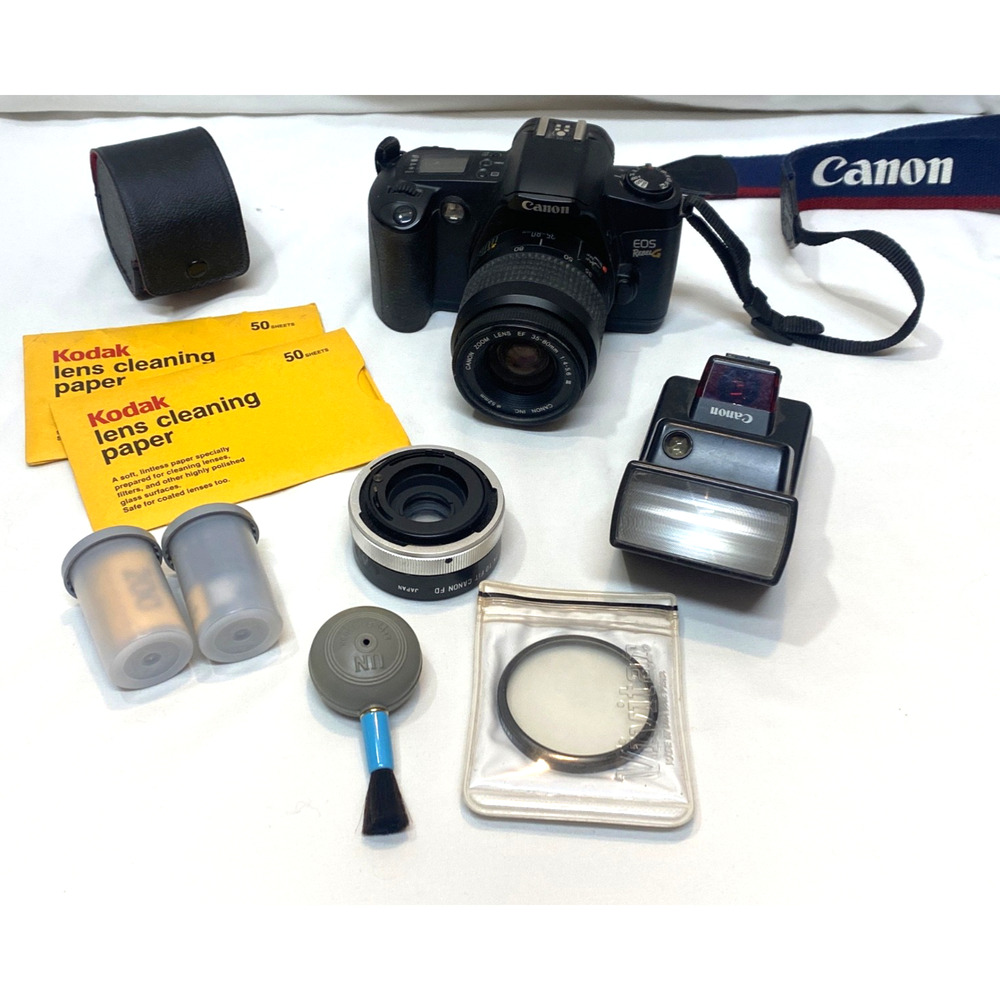 Canon EOS Rebel G 35mm SLR Film Camera with 35-80mm lens Battery Tested
